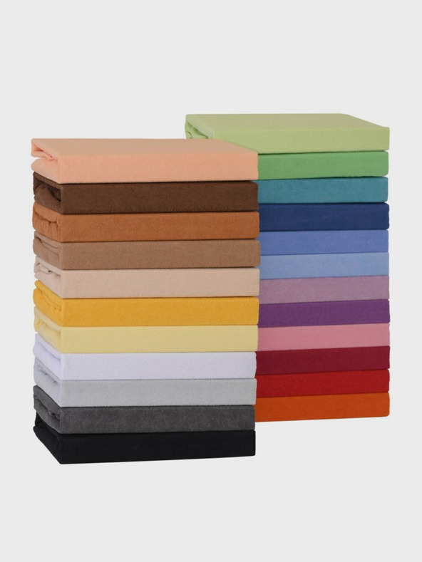 Kvalitex Фротиран чаршаф 160x200 см бежов Kvalitex