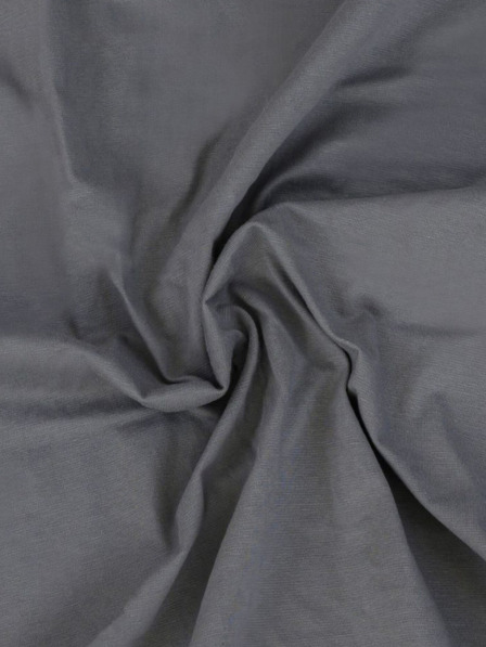 Kvalitex Джърси чаршаф с ликра за единично легло 90х200см тъмно сив Kvalitex