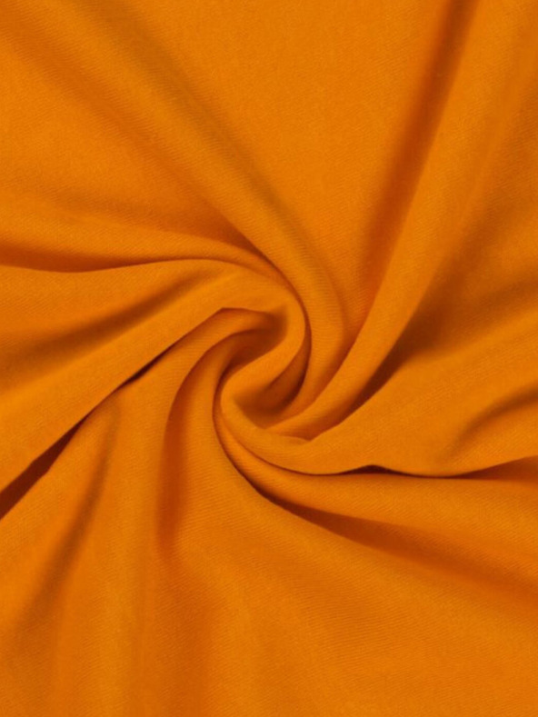 Kvalitex Джърси чаршаф за двойно легло 220x200cm оранжев