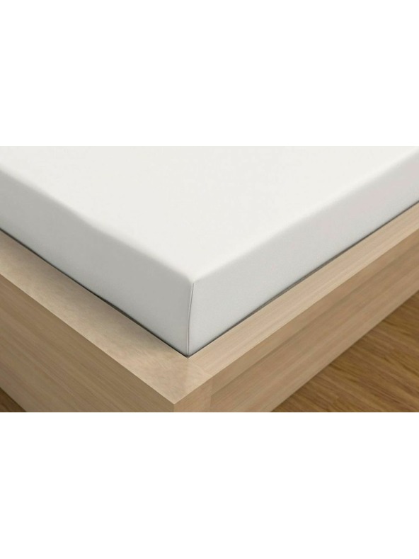 Kvalitex Jersey чаршаф с лайкра 220x200см бял Kvalitex