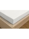 Kvalitex Jersey чаршаф с лайкра 220x200см бял Kvalitex