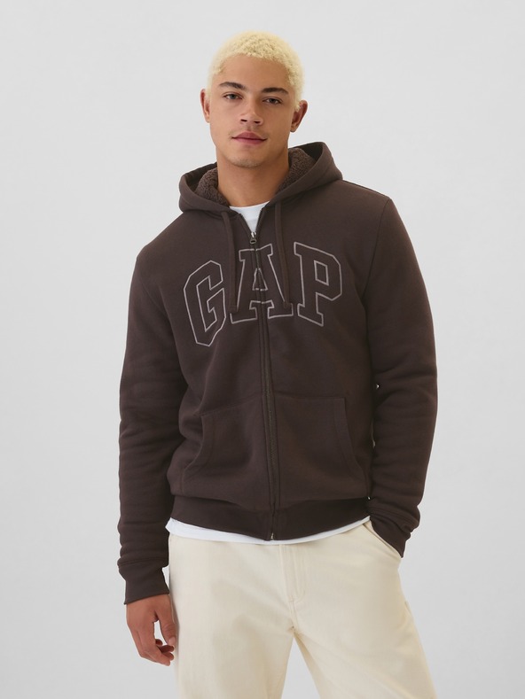 GAP Sherpa суитшърт с лого GAP