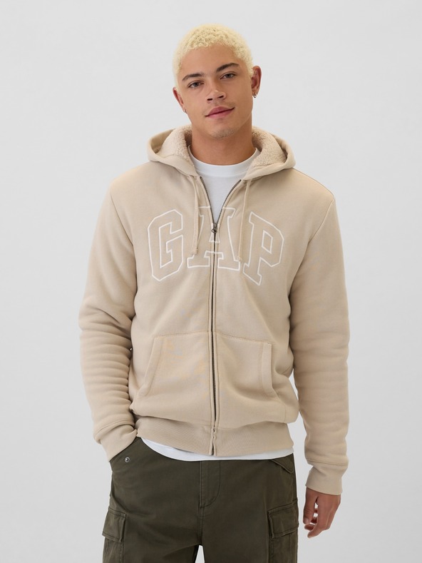 GAP Sherpa суитшърт с лого GAP