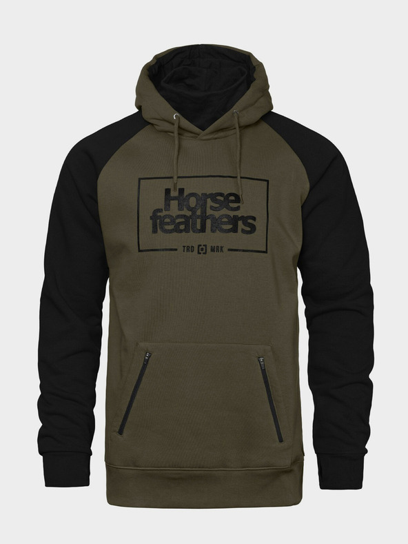 Horsefeathers Суитшърт Sherman II - изгоряла маслина размер L HORSEFEATHERS