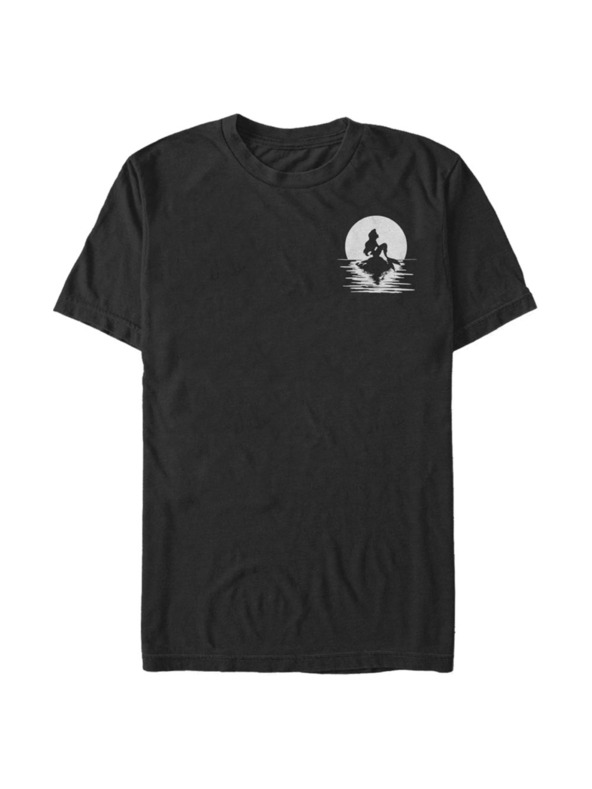 ZOOT.Fan Черна мъжка тениска Disney Русалка Луна