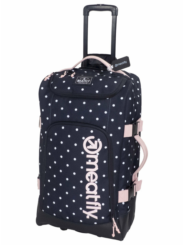 Meatfly Meatfly куфар Contin White Dot / Powder Pink | Черен | Обем 100 л