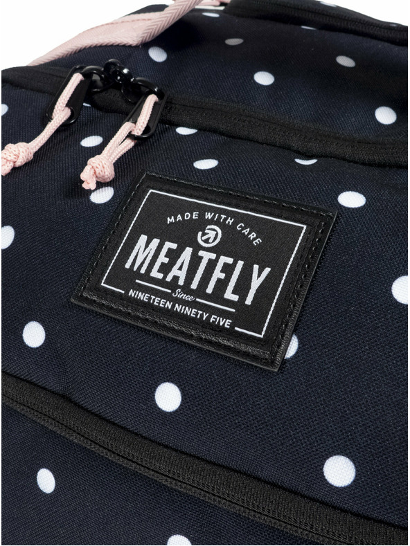 Meatfly Meatfly куфар Contin White Dot / Powder Pink | Черен | Обем 100 л