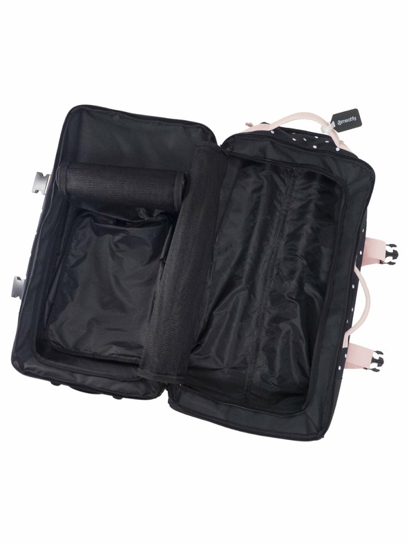 Meatfly Meatfly куфар Contin White Dot / Powder Pink | Черен | Обем 100 л