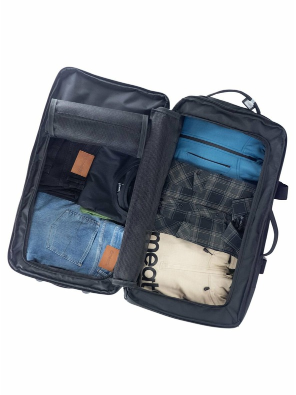 Meatfly Meatfly куфар Contin Grey Heather | Черен | Обем 100 л