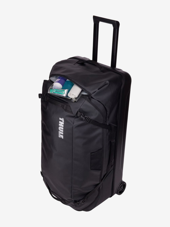 Thule Черна пътна чанта Thule Chasm Duffel с ролка (110 л)
