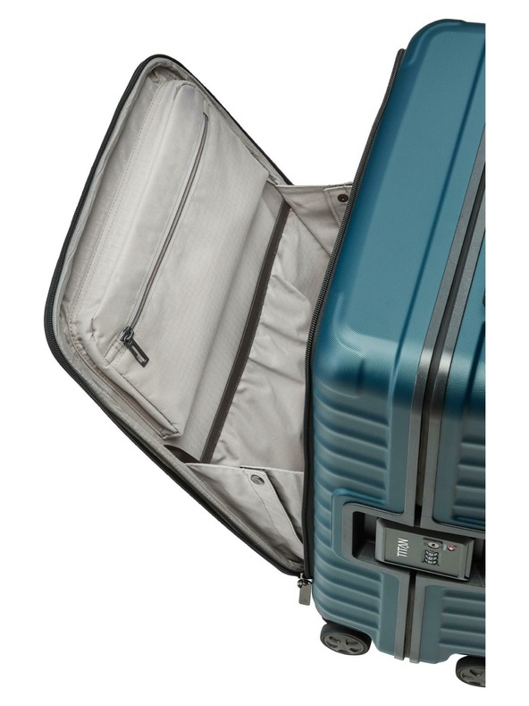 Titan Куфар за пътуване Titan Litron Frame S преден джоб Petrol