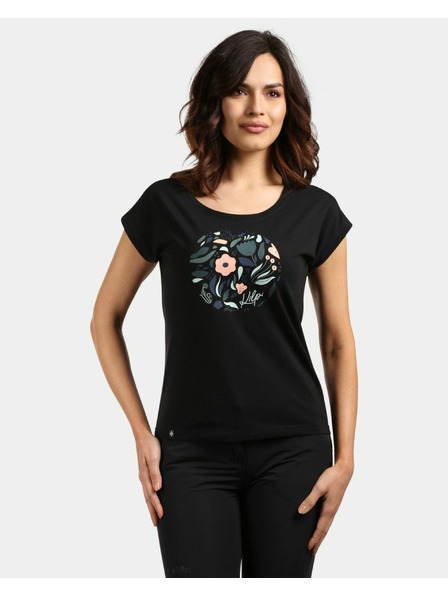 Kilpi Дамска памучна тениска Kilpi ROANE-W Black