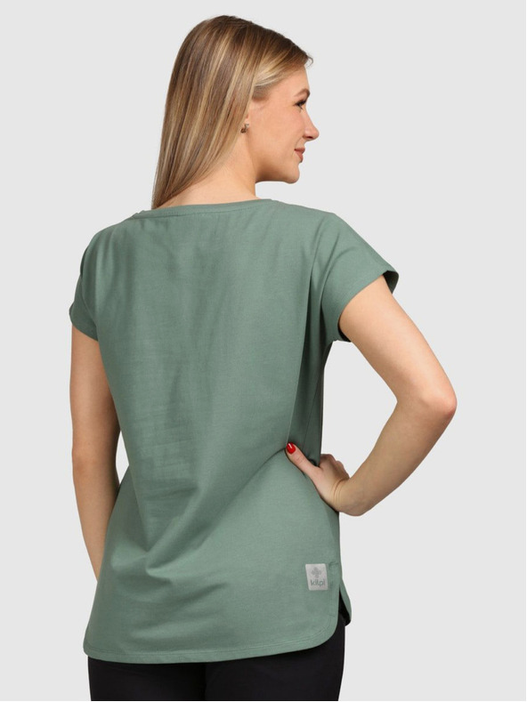 Kilpi Дамска памучна тениска Kilpi NELLIM-W Khaki