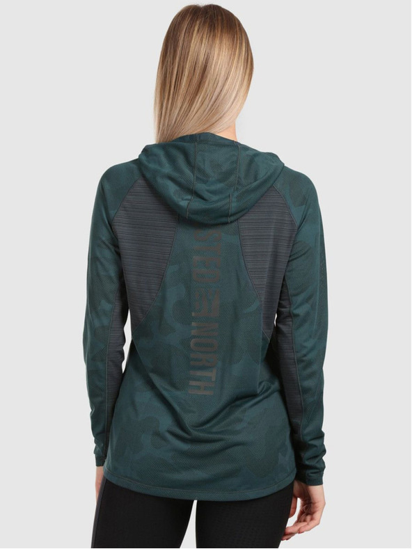 Kilpi Дамски бягащ суитшърт Kilpi AILEEN-W Тъмнозелен