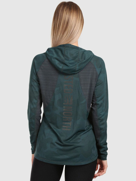 Kilpi Дамски бягащ суитшърт Kilpi AILEEN-W Тъмнозелен