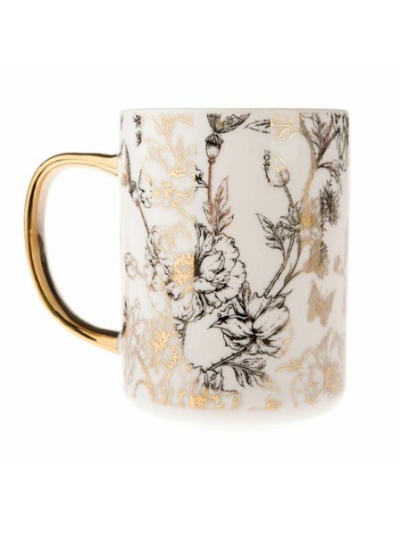 Casa de Engel Порцеланова чаша със златна дръжка, 425ml, 12/36