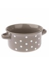 Casa de Engel Керамична купичка - тъмносива на точки, 560мл, 6/24