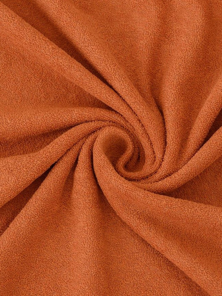 Kvalitex Фротиран чаршаф 160x200см кафяв