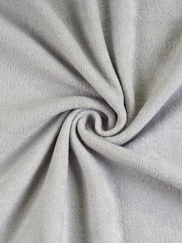 Kvalitex Фротиран чаршаф 120x200см светлосив Kvalitex