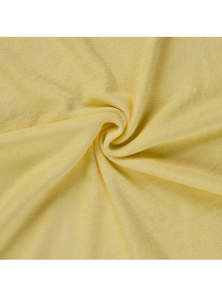 Kvalitex Фротиран чаршаф за единично легло 90x200см кремав Kvalitex