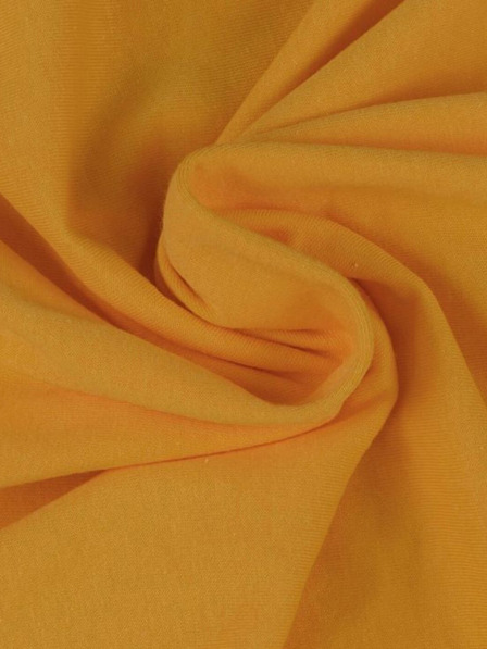 Kvalitex Джърси чаршаф 160x200cm наситено жълт Kvalitex