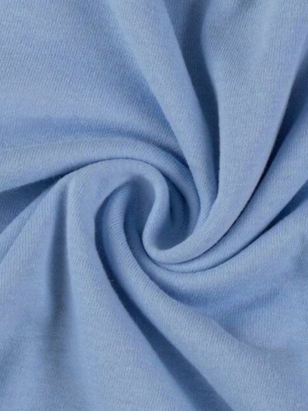 Kvalitex Джърси чаршаф за двойно легло 220x200cm светлосин