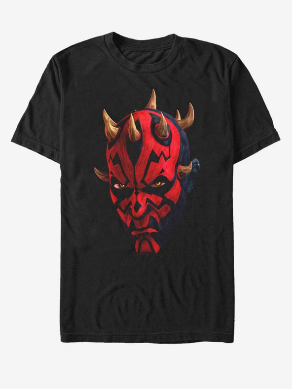 ZOOT.Fan Черна унисекс тениска Star Wars Maul Face