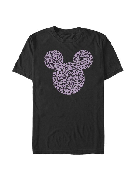 ZOOT.Fan Черна мъжка тениска Disney Mickey Zebra Cheeta Fill
