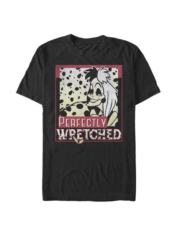 ZOOT.Fan Черна мъжка тениска на Disney Wretched Cruella Classics