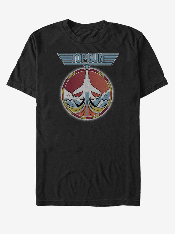 ZOOT.Fan Черна унисекс тениска Paramount Top Jet