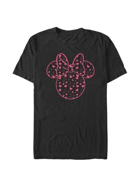 ZOOT.Fan Черна мъжка тениска Disney Minnie Hearts Fill