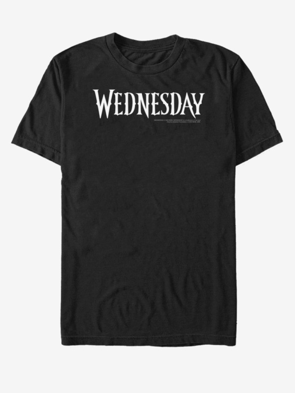 ZOOT.Fan Черна унисекс тениска MGM Wednesday Logo