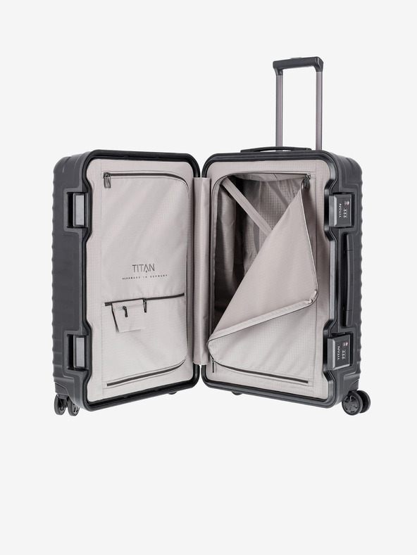 Titan Черен калъф за пътуване Titan Litron Frame M Black