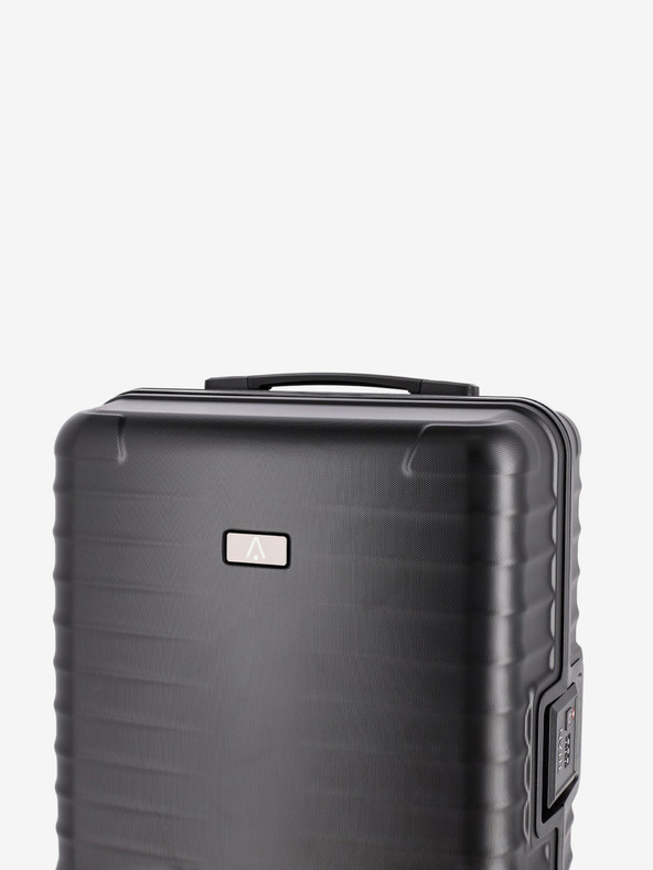 Titan Черен пътнически куфар Titan Litron Frame S