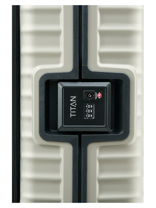 Titan Пътнически калъф Titan Litron Frame S преден джоб Шампанско