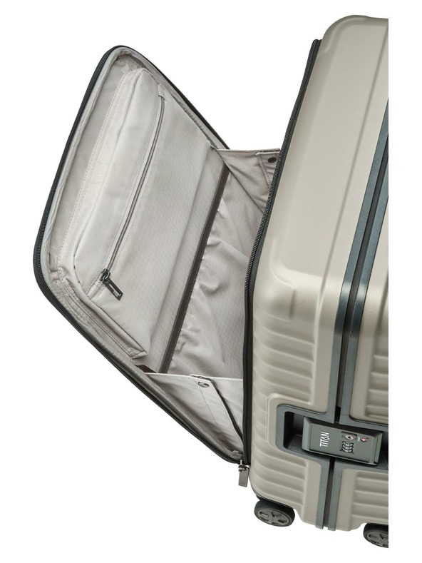 Titan Пътнически калъф Titan Litron Frame S преден джоб Шампанско