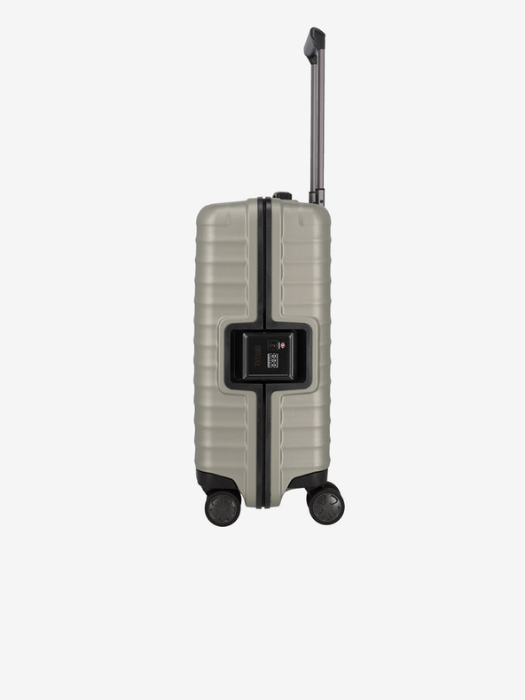 Titan Бежов пътнически куфар Titan Litron Frame S