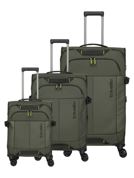Travelite Комплект пътнически куфарчета Travelite Briize S,M,L Khaki
