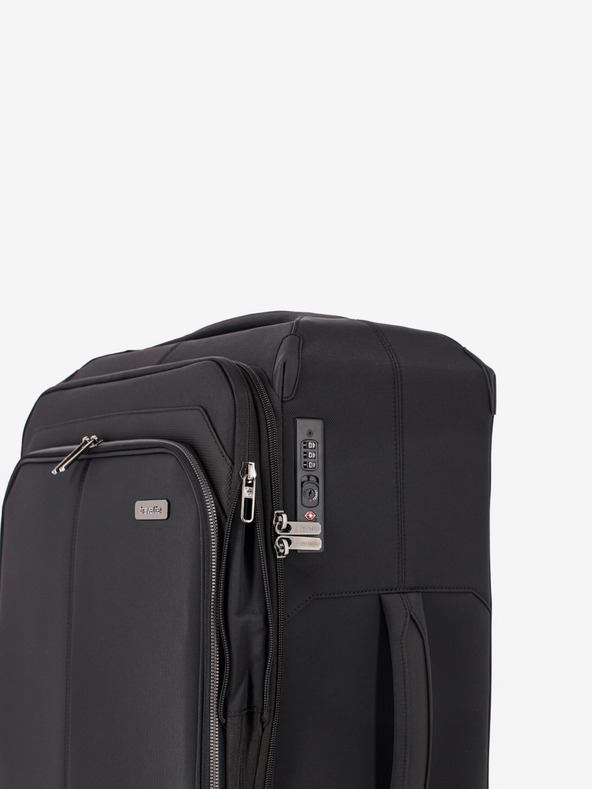 Travelite Черен пътнически куфар Travelite Priima L