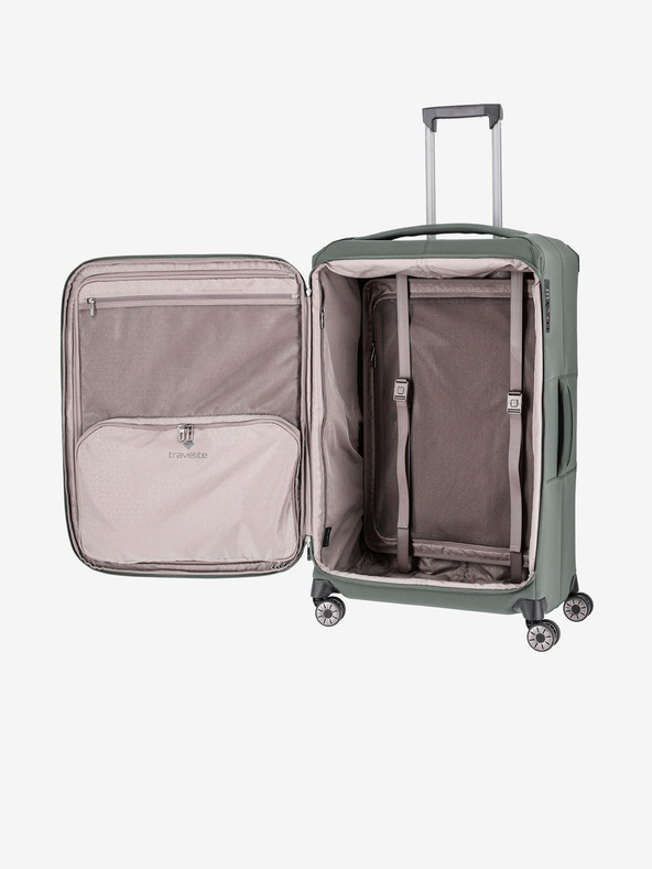 Travelite Зелен пътнически куфар Travelite Priima L
