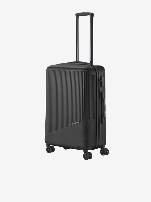 Travelite Черен пътнически куфар Travelite Bali M