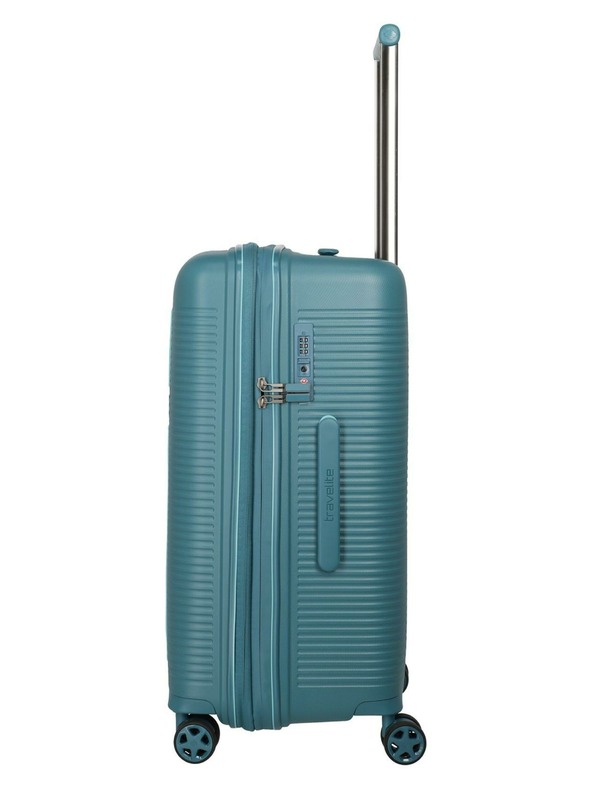 Travelite Пътнически куфар Travelite Roomer Trunk M Aqua