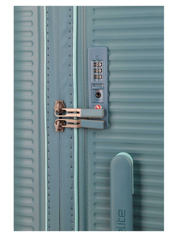Travelite Пътнически куфар Travelite Roomer Trunk M Aqua