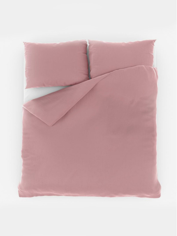 Kvalitex Френско муселиново спално бельо 240x220, 70x90cm розово Kvalitex