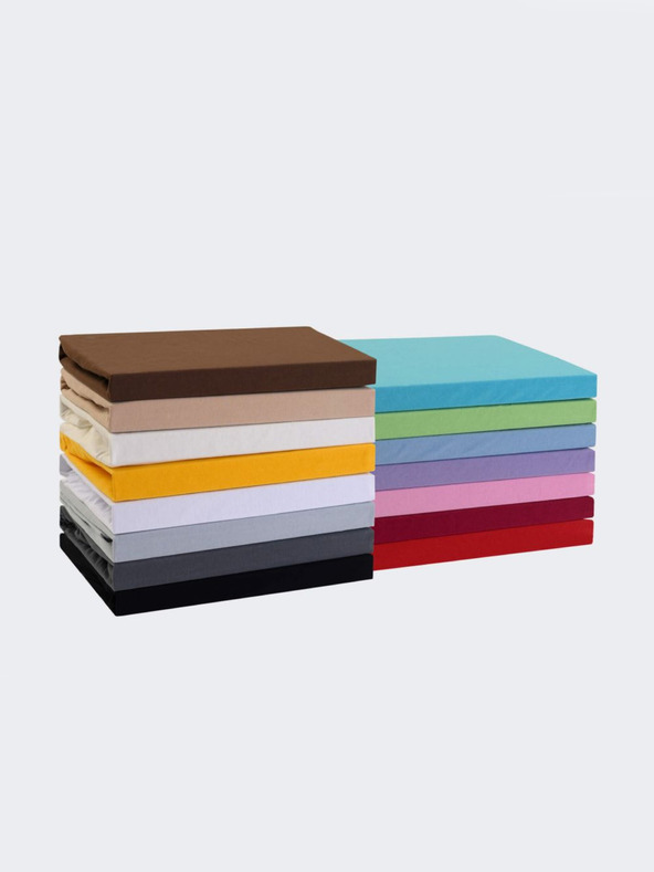 Kvalitex Трикотажен чаршаф за двойно легло 180x200cm червен Kvalitex