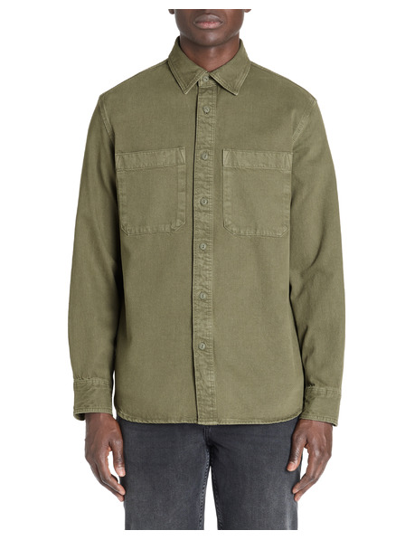 Celio Мъжка риза Celio Lanime в цвят каки