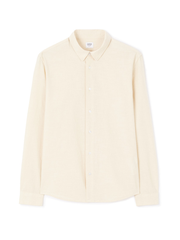 Celio Бежова мъжка риза Celio Lachambray