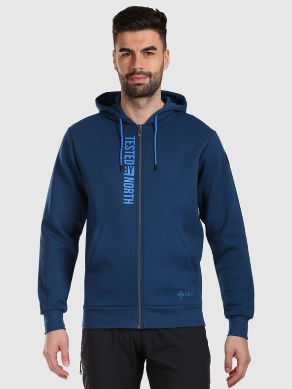 Kilpi Мъжка памучна качулка Kilpi AVILA-M Тъмно синьо