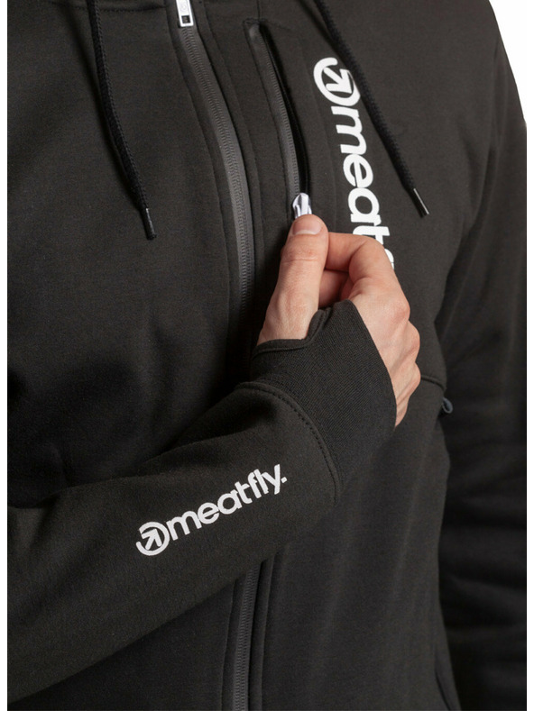 Meatfly Meatfly мъжки технически суитшърт Lightyear Black | Черна | Размер