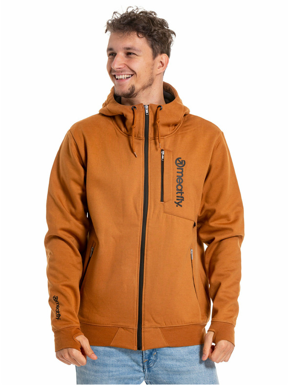 Meatfly Meatfly мъжки технически суитшърт Lightyear Brown Sugar | Кафява | Размер